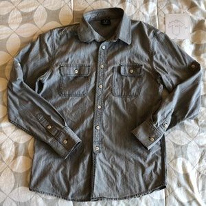 Oakley denim chambray button long sleeve shirt 2